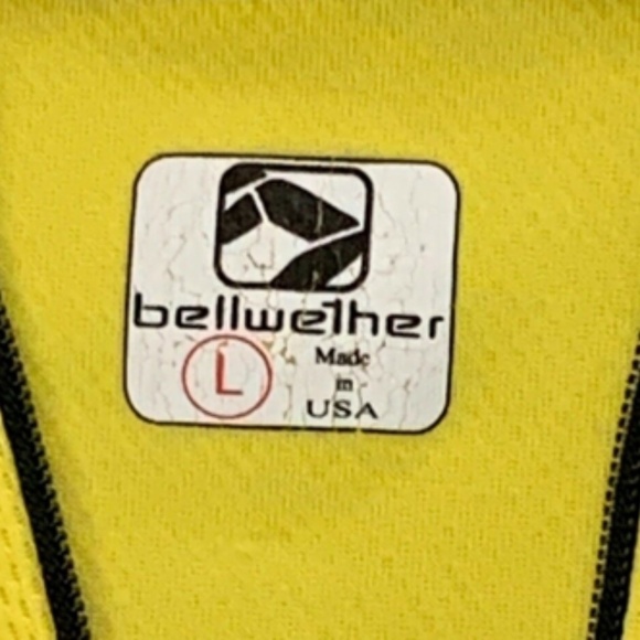 Bellwether VTG Womens L Cycling Jersey 3 Pocket Back Front Partial Zip USA#239G - Picture 8 of 9